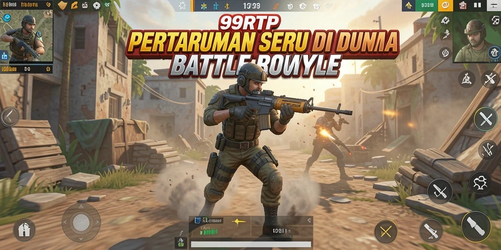 Gameplay Battle Royale yang seru dan menegangkan dalam 99RTP.