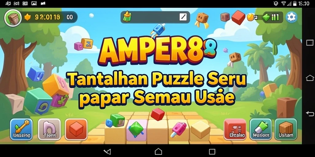 Tampilan gameplay seru AMPER88 yang menantang pikiran.