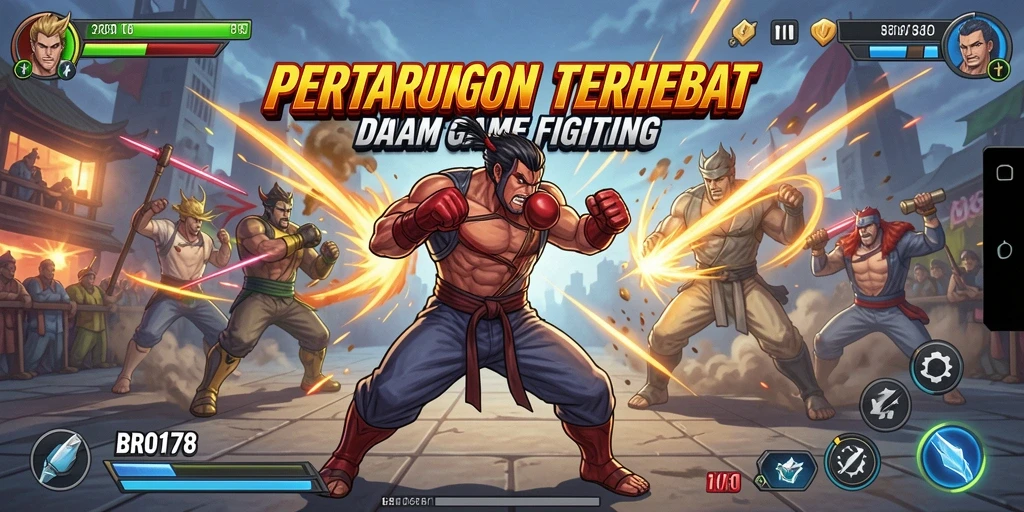 Tampilan seru pertarungan karakter dalam BRO178.