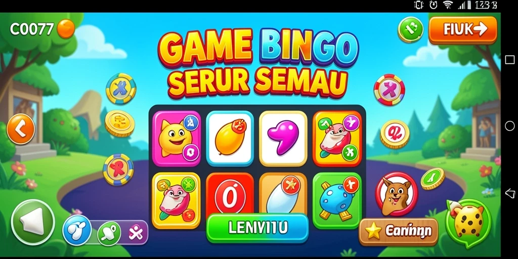 Tampilan menarik dari gameplay Bingo di C0077 menunjukkan suasana permainan yang seru.