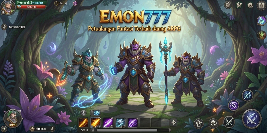 Screenshot EMON777 menampilkan pertempuran yang mendebarkan dalam dunia ARPG.