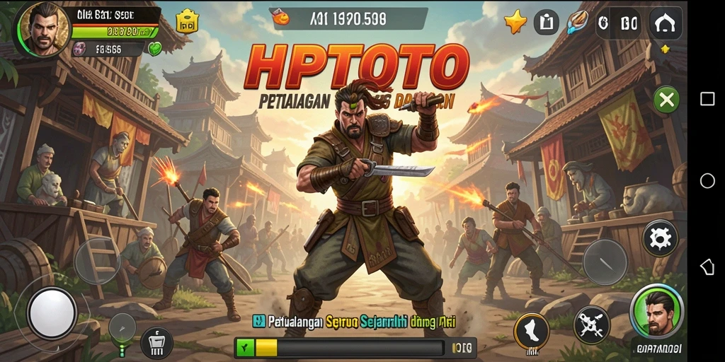 Tampilan gameplay <strong>HPTOTO</strong> yang seru dan mendebarkan dengan aksi pertarungan yang intens.