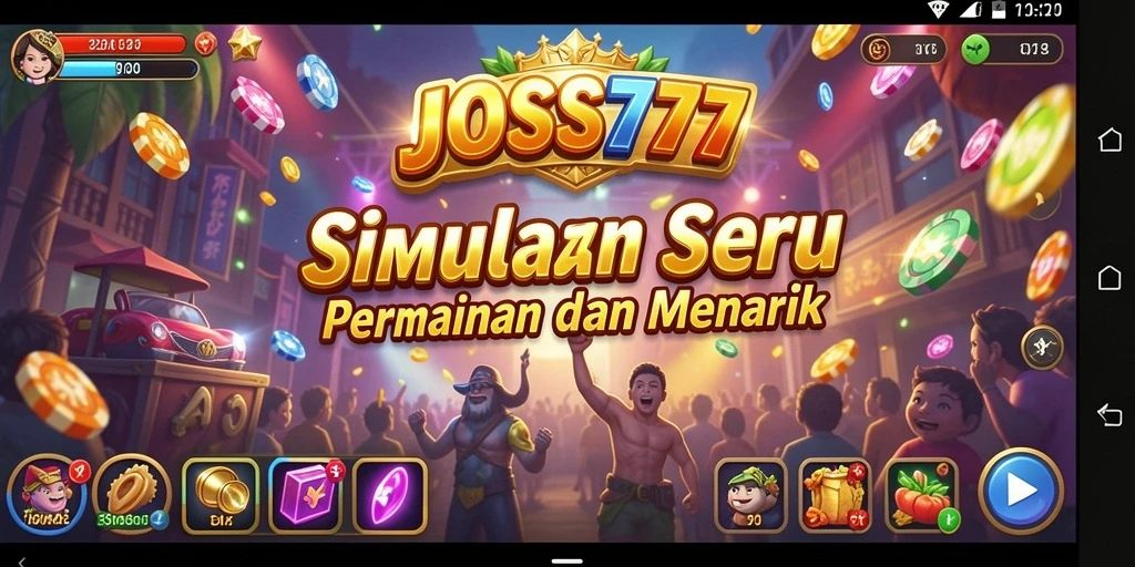 Tangkapan layar menunjukkan gameplay seru JOSS777 dengan karakter dan lingkungan yang menawan.