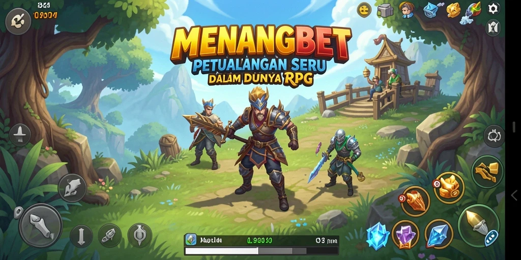 Tampilan menarik dari gameplay RPG MENANGBET saat pemain bertarung melawan monster.