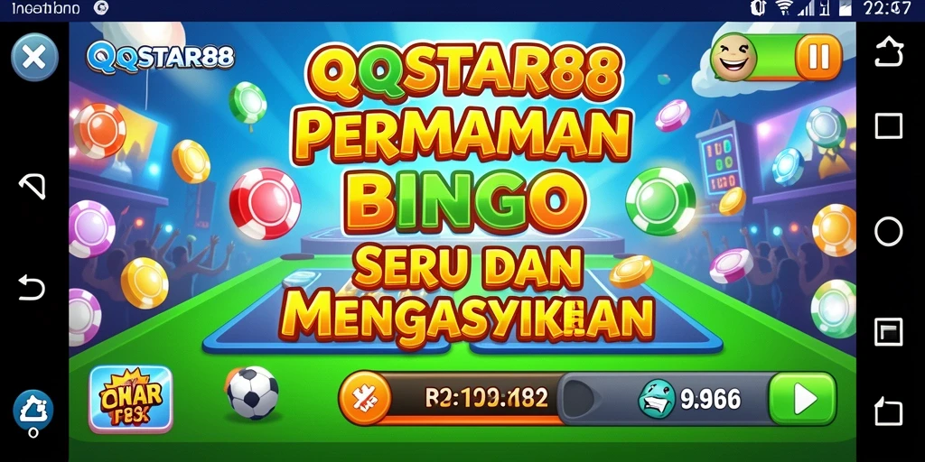 Screenshot gameplay menarik Bingo di QQSTAR88.