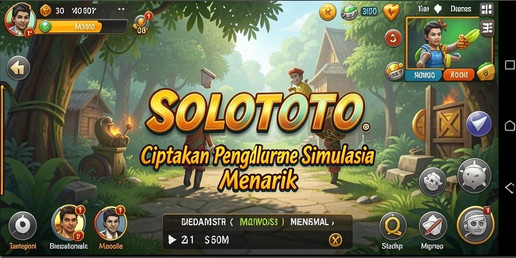 Tampilan gameplay menarik dari SOLOTOTO yang menunjukkan interaksi pemain.