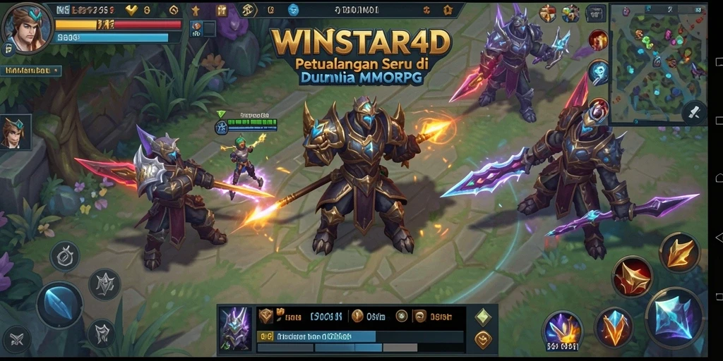 Tampilan gameplay menarik dari WINSTAR4D dalam dunia MMORPG.