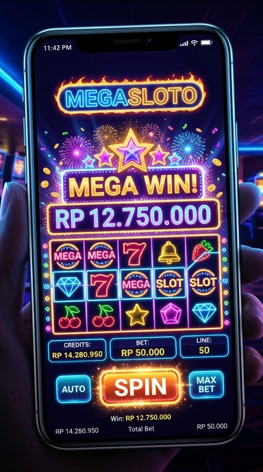 Tampilan utama megasloto dengan berbagai pilihan aplikasi.